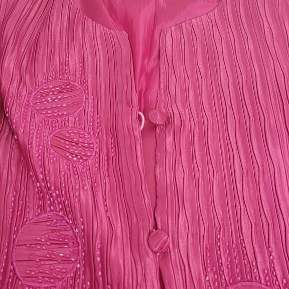 Natasia Collection New York 2 Piece Jacket Skirt Set‎ Pink Womens Size 20 Formal - Picture 3 of 14